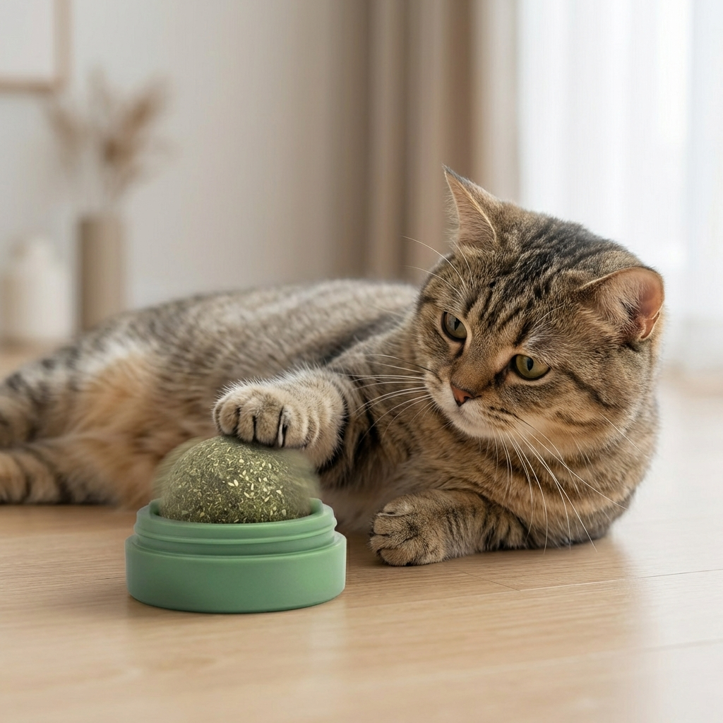 Wall-ball Catnip Toy