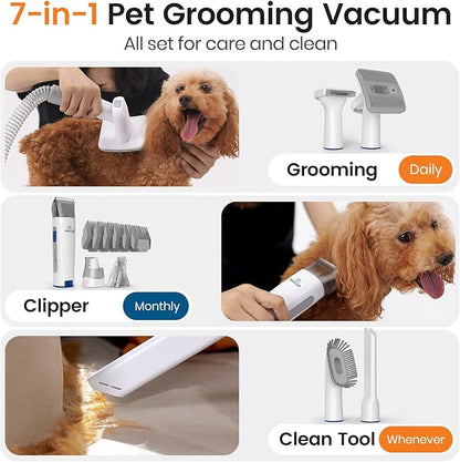 8-in-1 Pet Grooming Vacuum Kit