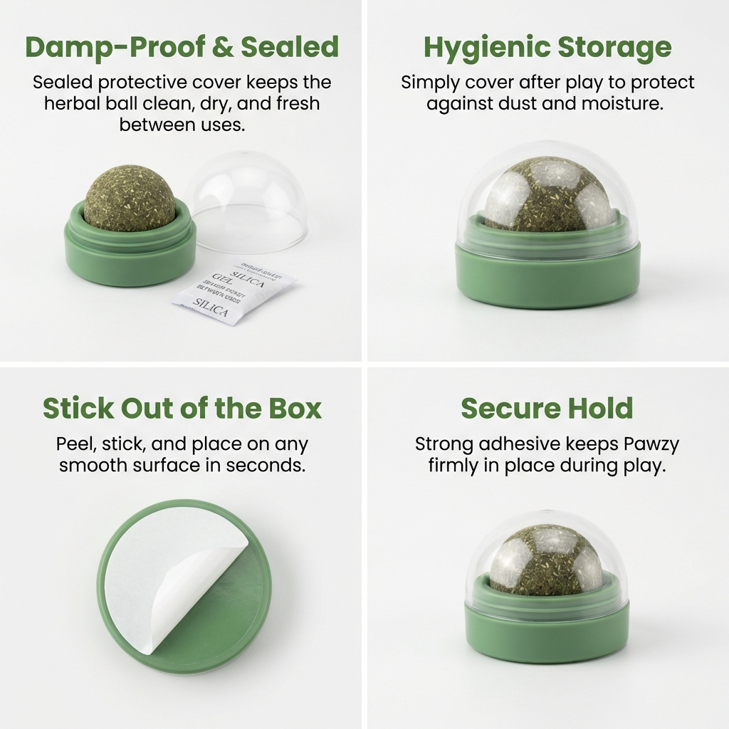 Wall-ball Catnip Toy