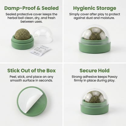 Wall-ball Catnip Toy